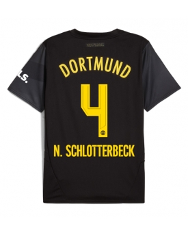 Billige Fotballdrakt Borussia Dortmund Nico Schlotterbeck #4 Replika Bortedrakt 2024-25 Kortermet